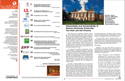 EKU featured in SUSTAIN Special Issue on Kentucky Campus Sustainability